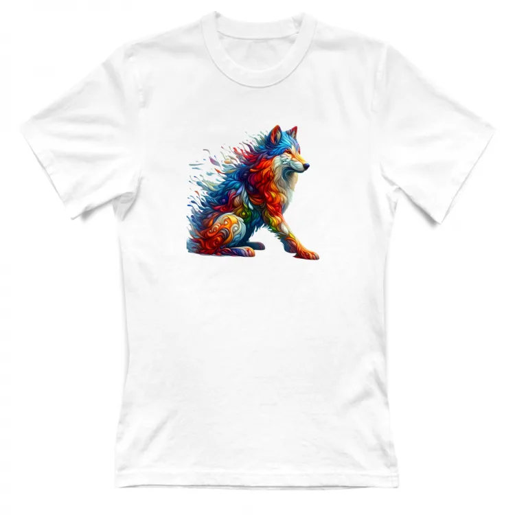 Lupo intero colorato