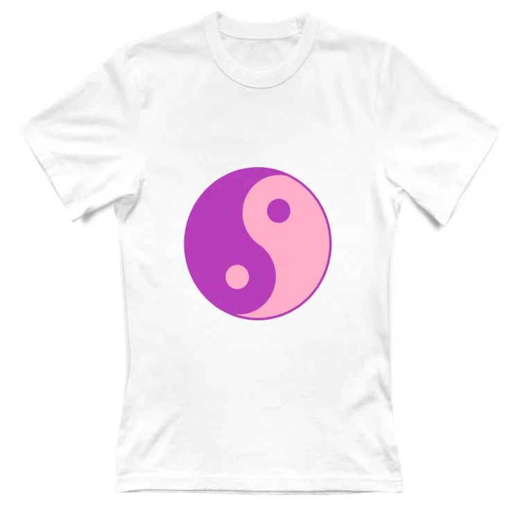 T-shirt Donna - Yin e Yang pink