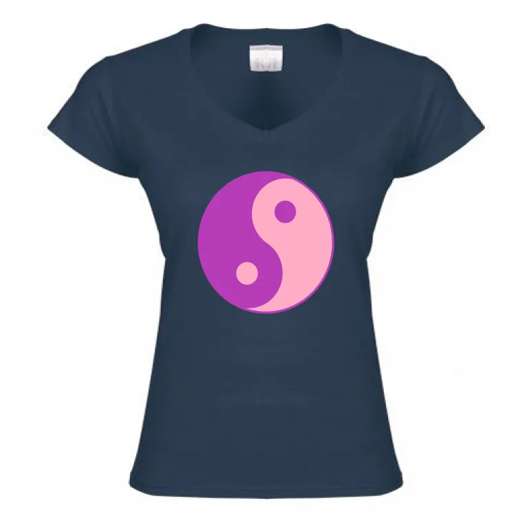 T-shirt Donna - Yin e Yang pink 2