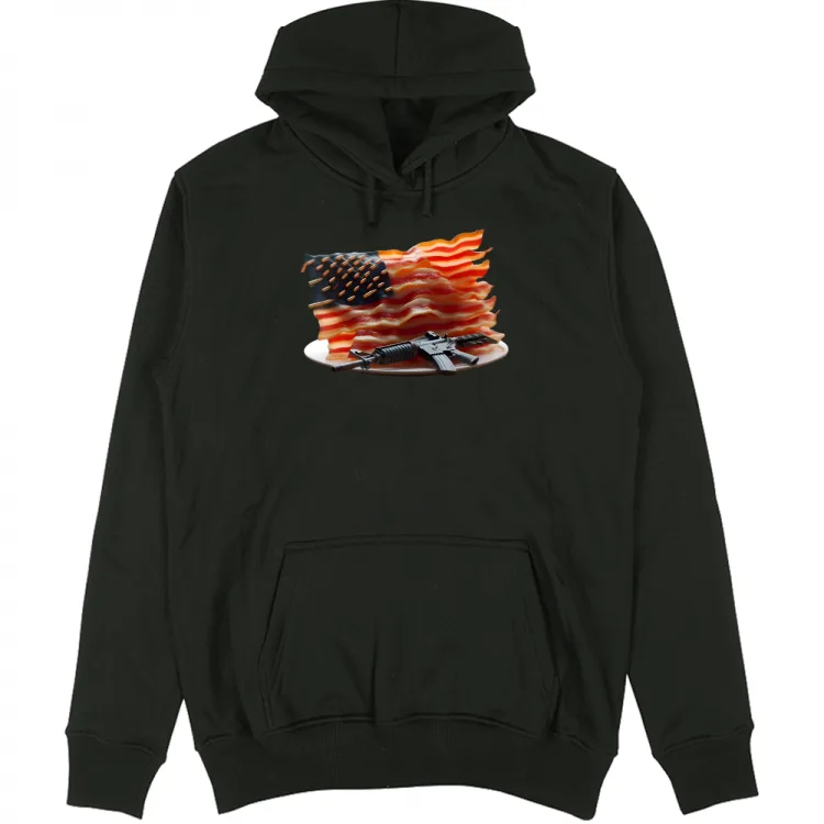 USA bacon and gun
