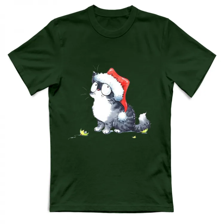 tshirt (unisex) "christmas cat" 