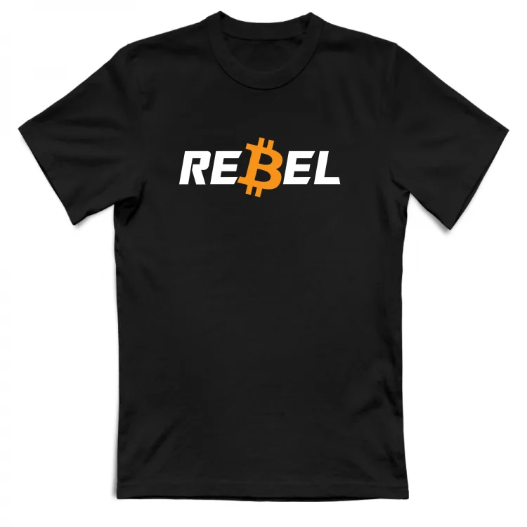T-shirt REBEL Black (big logo)