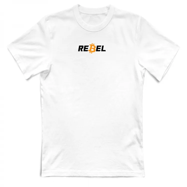 T-shirt REBEL White (small logo)