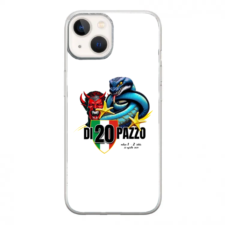 Inter Diventi Pazzo Cover Gomma iPhone 15 Plus