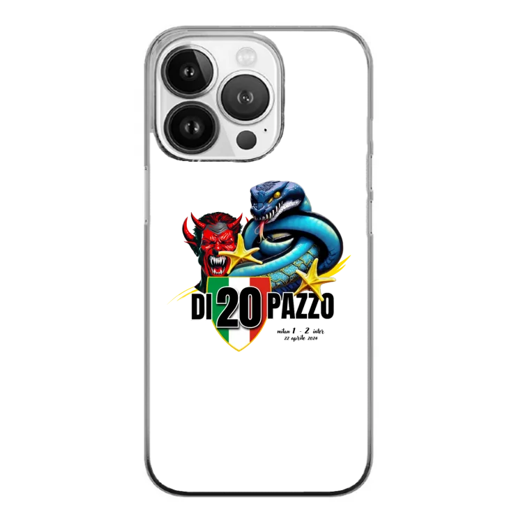 Inter Diventi Pazzo Cover Gomma iPhone 15 Pro