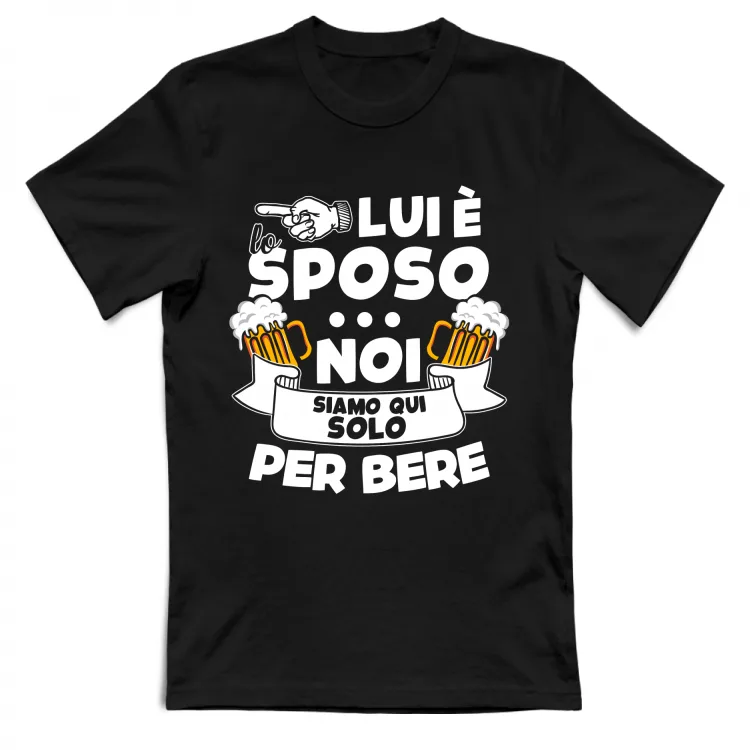 Maglietta - Addio al Celibato - Per bere - scura