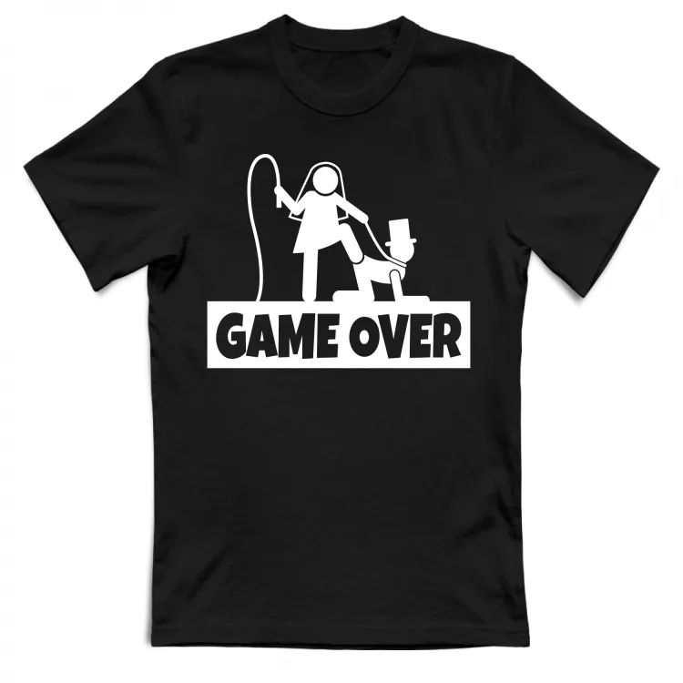 Maglietta - Addio al Celibato - Game Over - scura