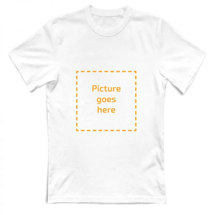 T-Shirt Unisex Personalizzata Lato Anteriore