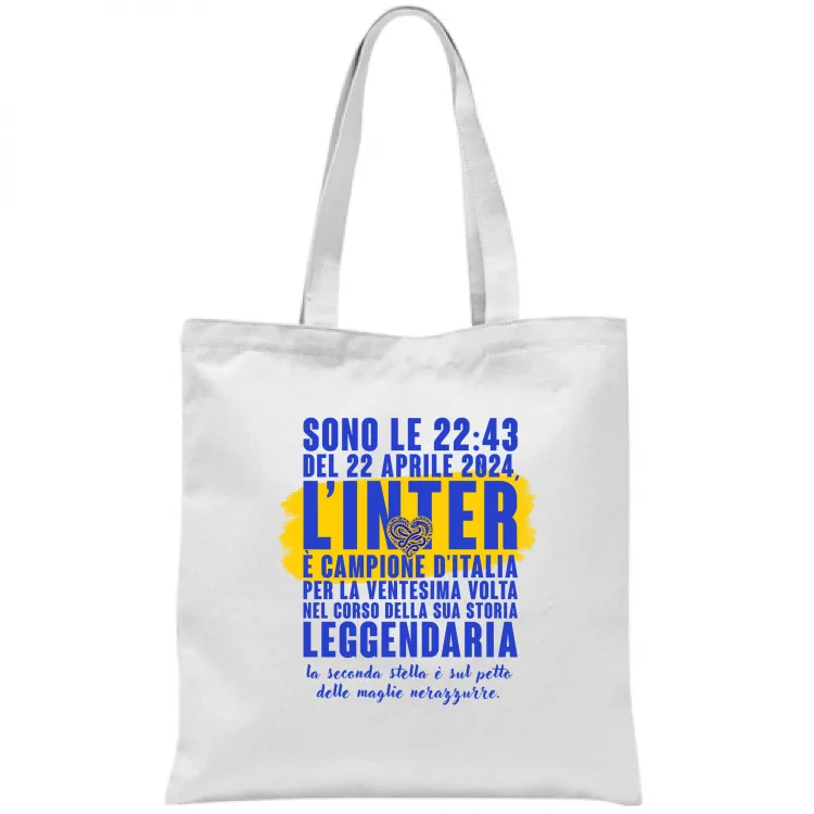 T-shirt Bianca Repice Inter - Sono le 22:43 del 22