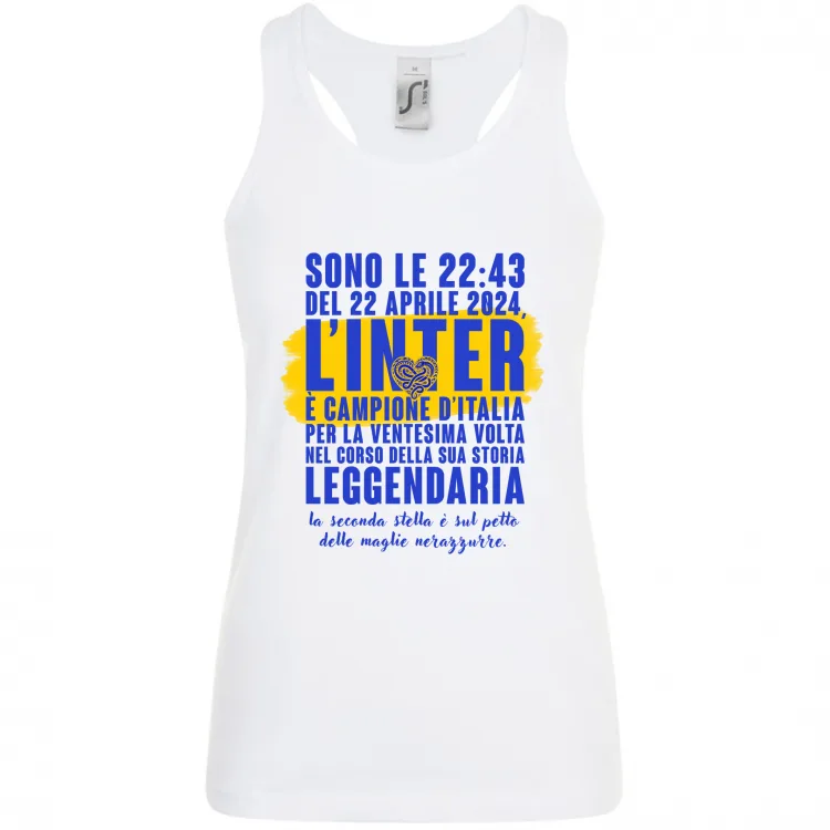 T-shirt Bianca Repice Inter - Sono le 22:43 del 22