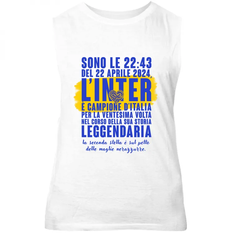 T-shirt Bianca Repice Inter - Sono le 22:43 del 22