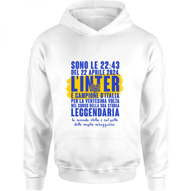 T-shirt Bianca Repice Inter - Sono le 22:43 del 22