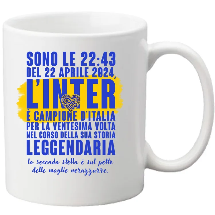 T-shirt Bianca Repice Inter - Sono le 22:43 del 22