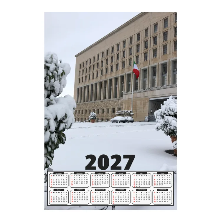 Farnesina innevata - poster con e senza cornice