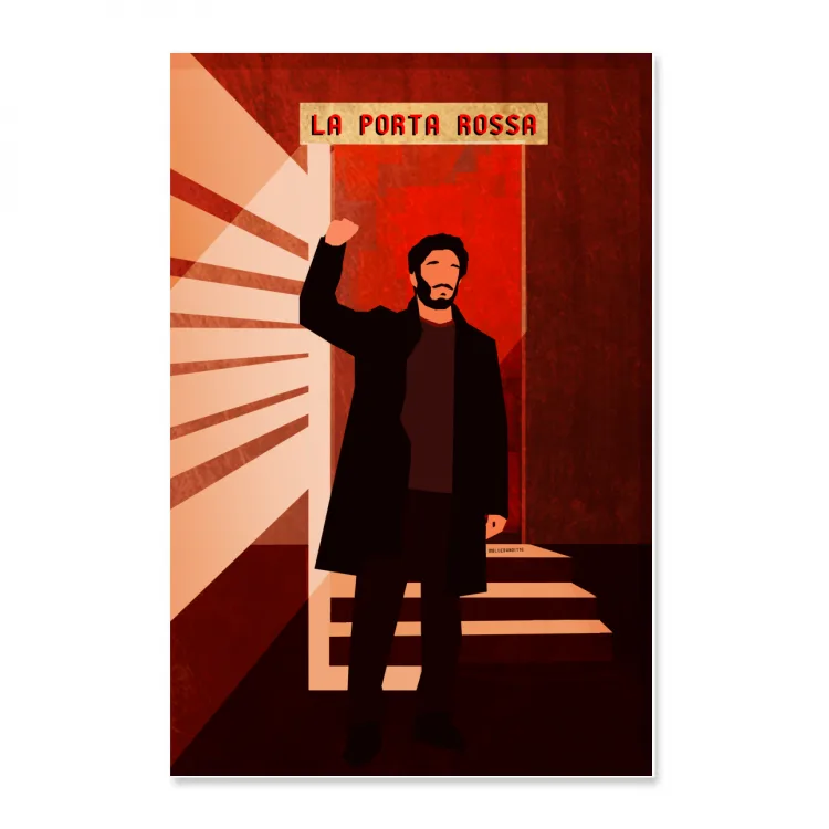 Poster Porta Rossa Full print/no sfondo