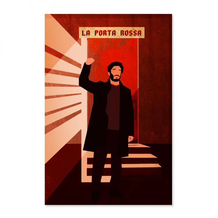 Poster Porta Rossa Full print/no sfondo