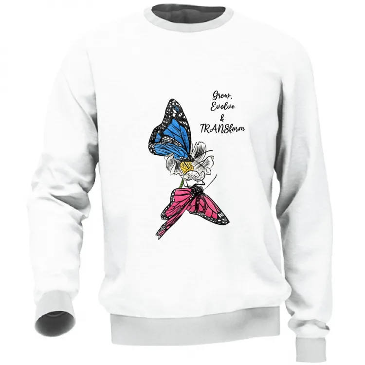 Farfalle TRANSform - scritta nera