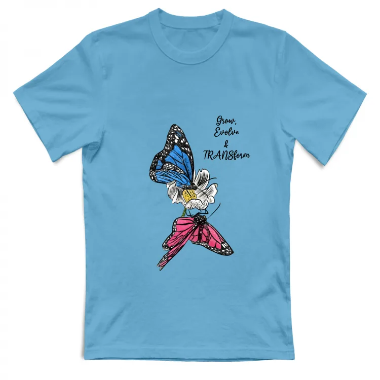 Farfalle TRANSform - scritta nera