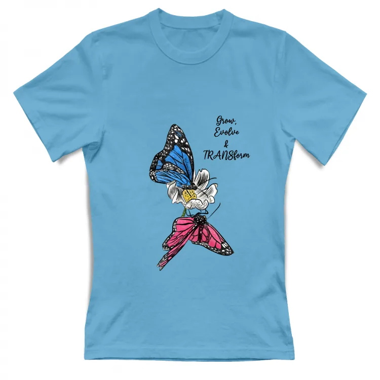 Farfalle TRANSform - scritta nera