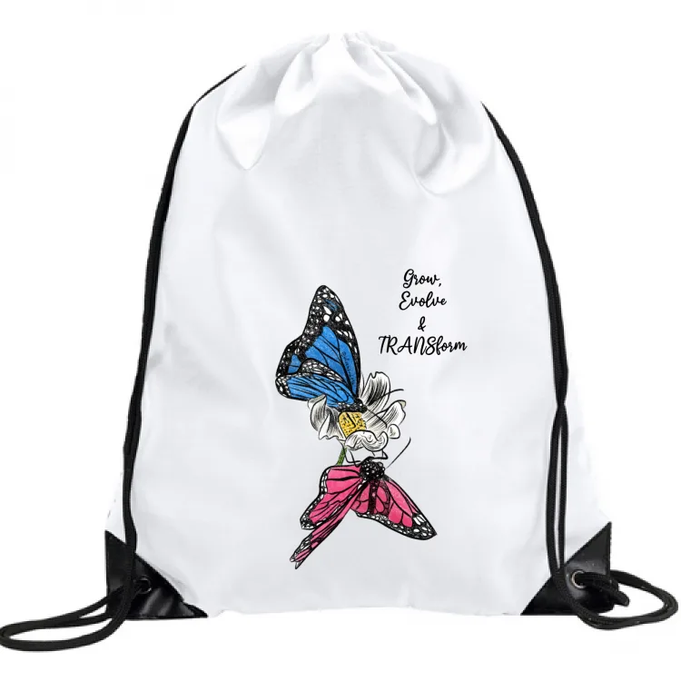 Farfalle TRANSform - scritta nera