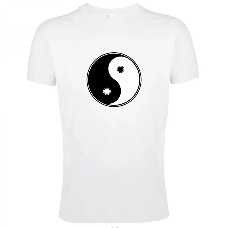 T-shirt Uomo - Yin e Yang cerchi
