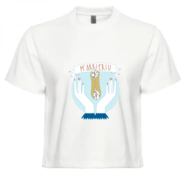 M'arricriu Top Crop Donna Sicilia Maliarda
