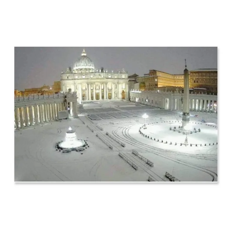 2018 Piazza San Pietro innevata