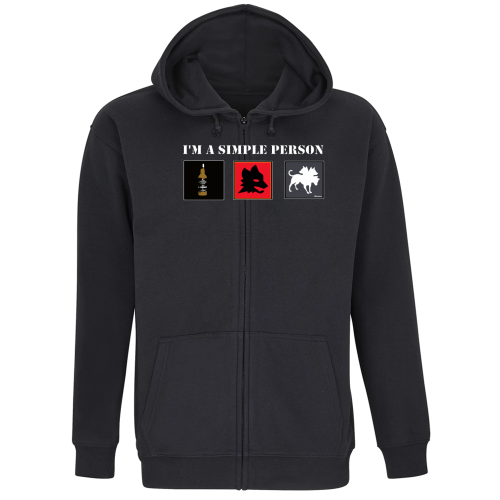 Felpa Premium Cappuccio Zip