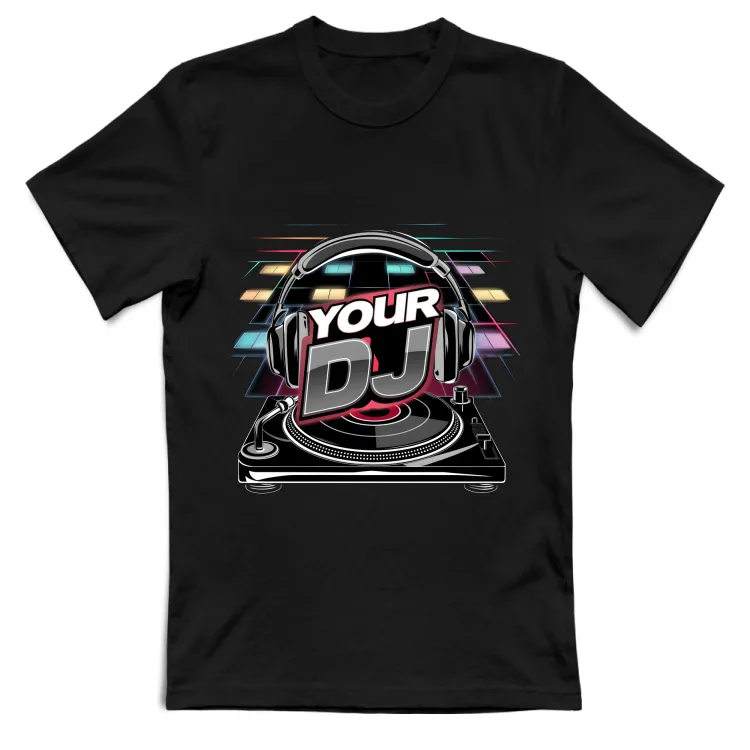 RdMix T-Shirt Unisex *Your DJ* Black