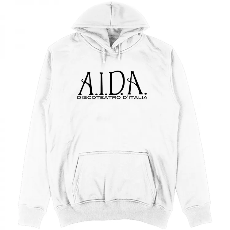 felpa cappuccio discoteca aida