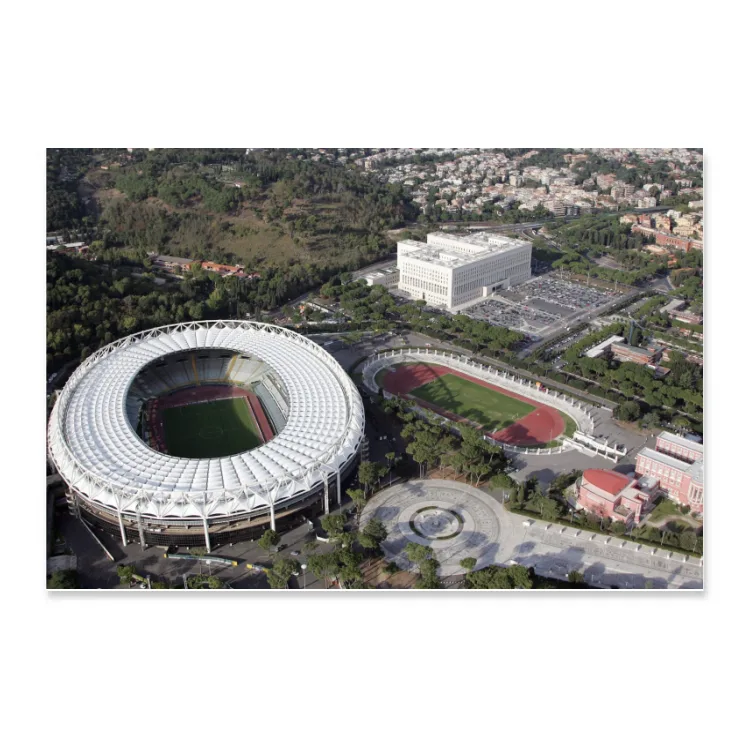 Stadio Olimpico , dei marmi e farnesina (poster)