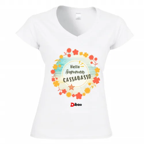 T-Shirt Donna Scollo V