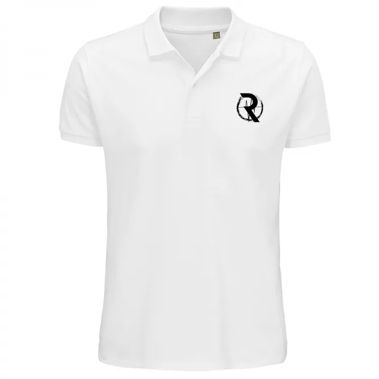 Polo Logo e Scritta Nera