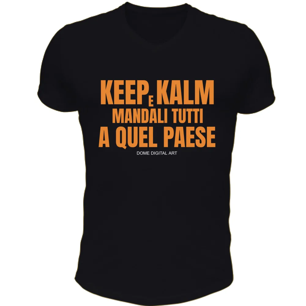 T-shirt Mandali tutti a Quel Paese 1