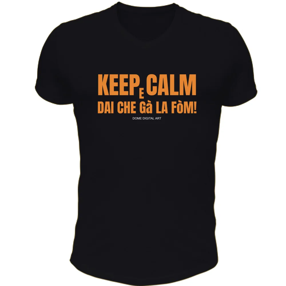 T-shirt Dialetto Bresciano dai che ga la fom 23