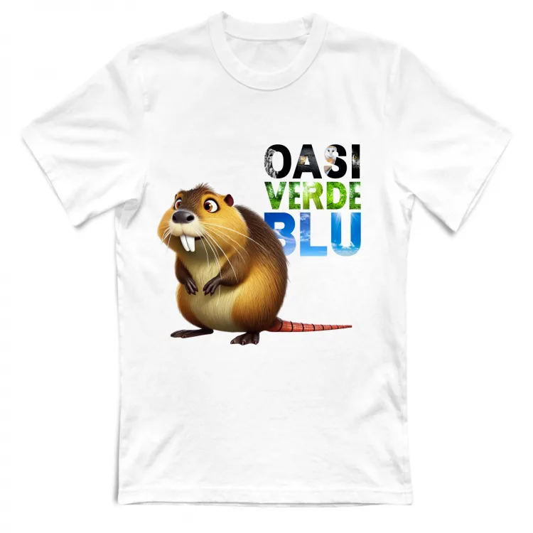 T-shirt BIMBO Nutria Oasi Verde Blu