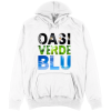 Felpa con cappuccio ADULTO Oasi VerdeBlu