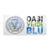 Asciugamano da spiaggia OASI Verde Blu