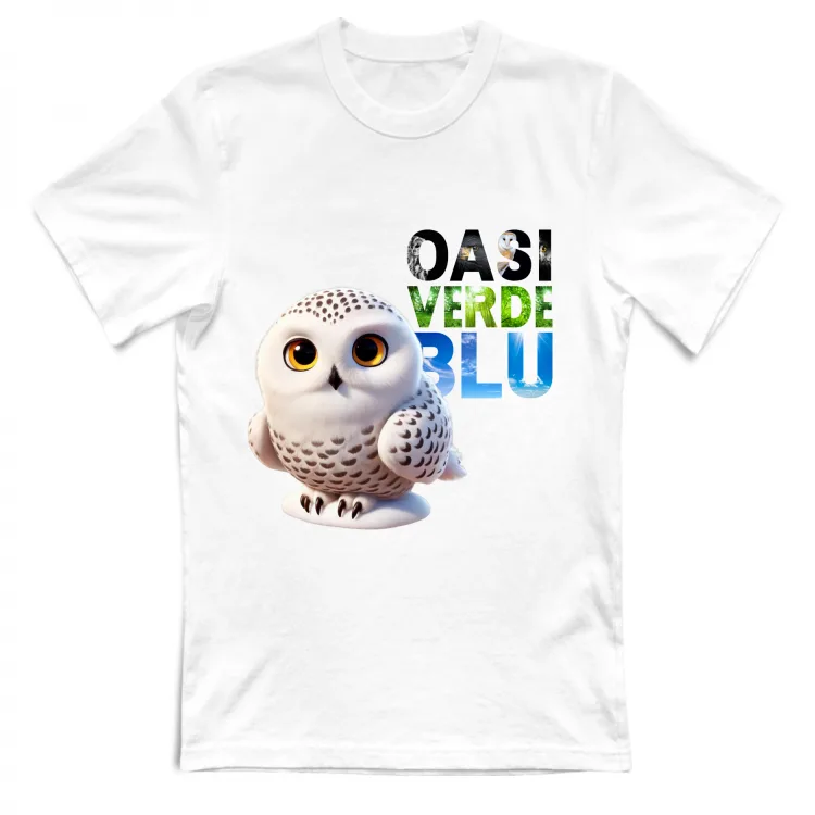 Tshirt ADULTO Civetta Oasi Verde Blu