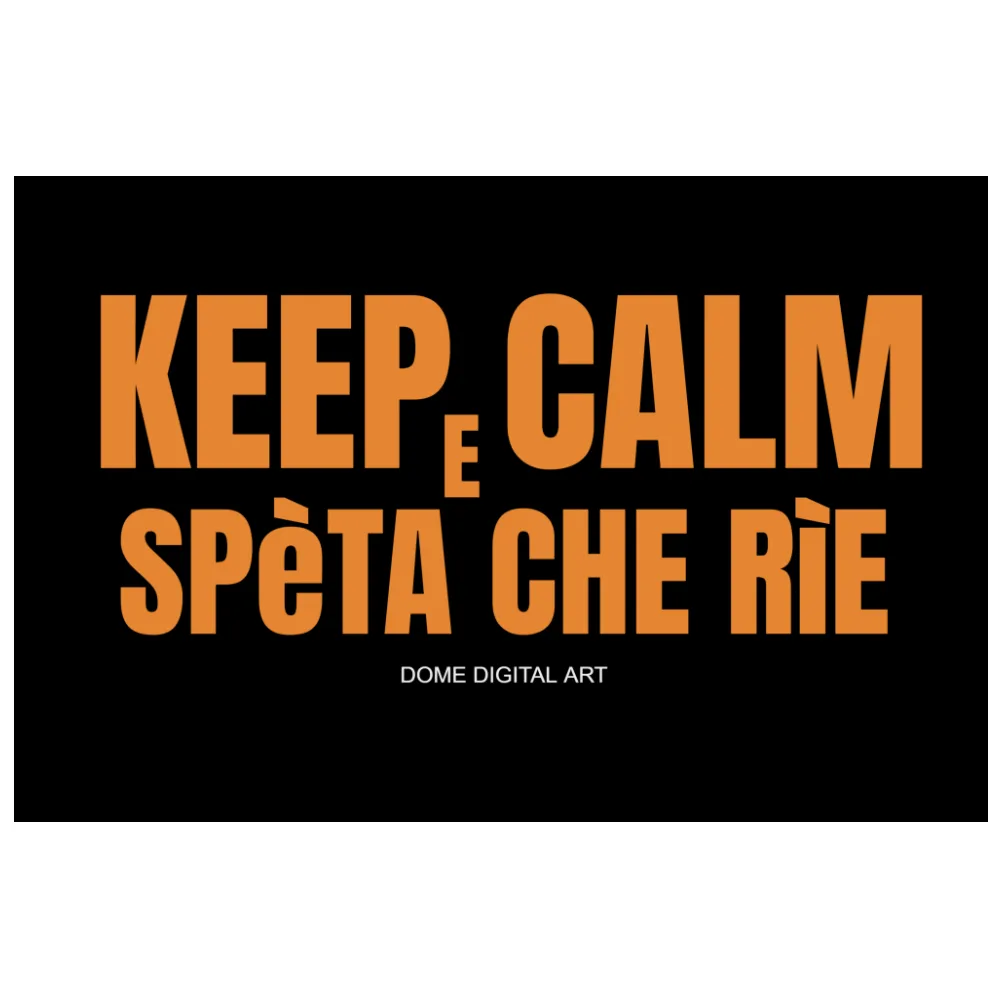 Zerbino Tappeto Dialetto Bresciano speta che rie 2