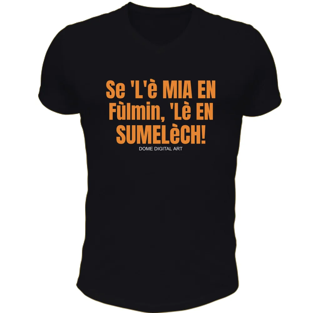 T-shirt Dialetto Bresciano fulmin sumelech 58