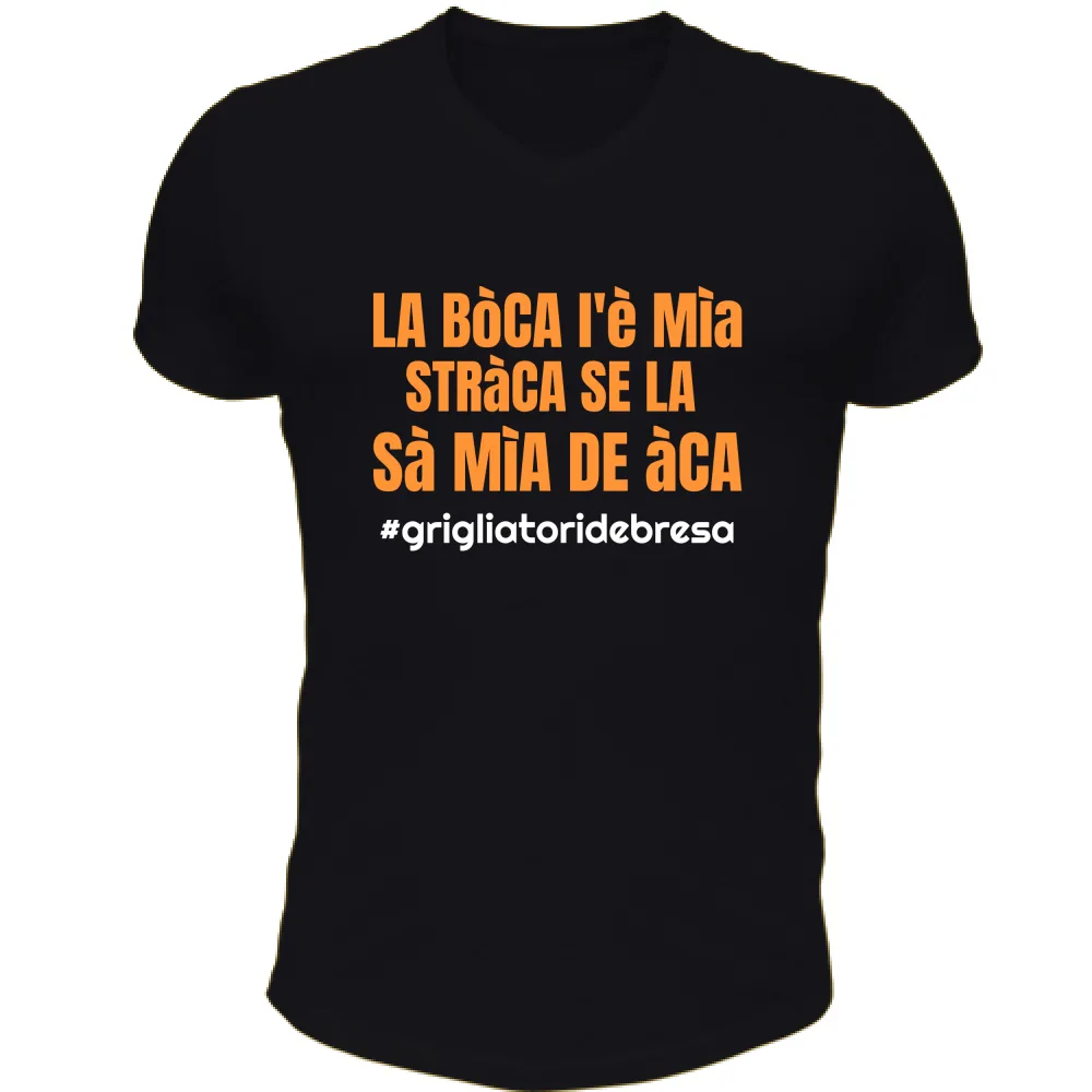 T-shirt Grigliatori de Bresa boca straca 4
