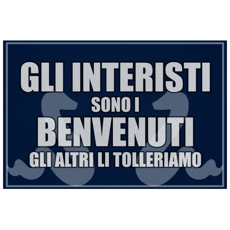 GLI INTERISTI SONO I BENVENUTI-zerbino