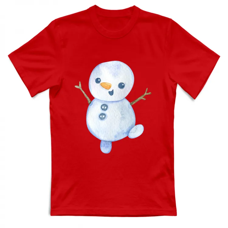 Tshirt Snowman con scritta