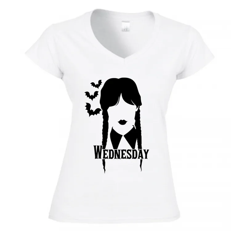 Maglietta scollo a V Wednesday 1n