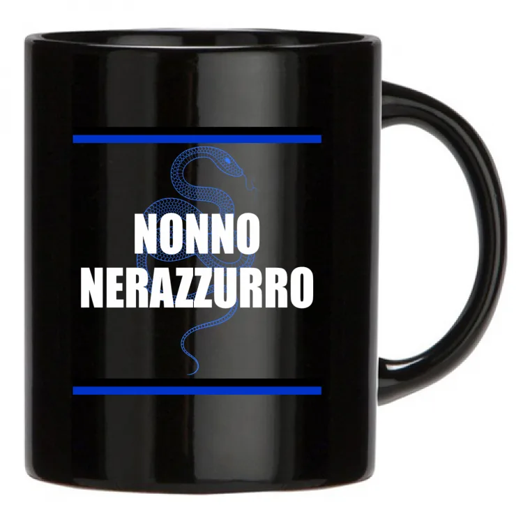 NONNO NERAZZURRO-tazza nera