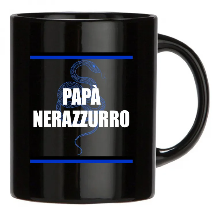 PAPA NERAZZURRO-tazza nera