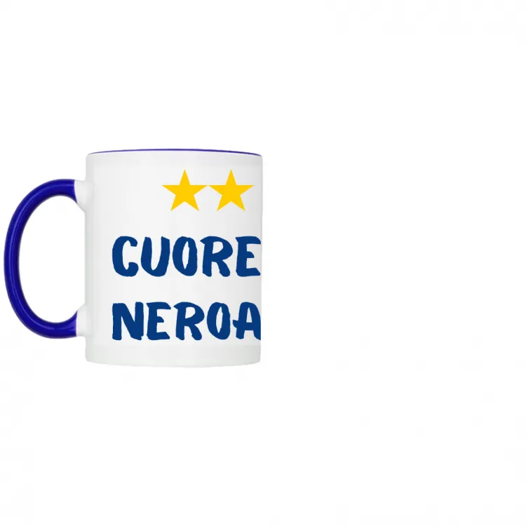 Tazza bicolore Cuore Neroazzurro 
