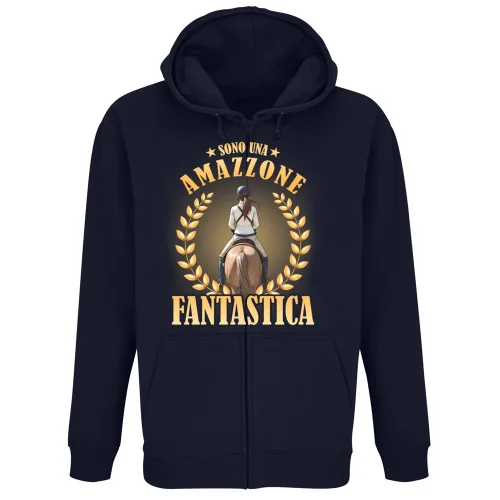 Felpa Premium Cappuccio Zip