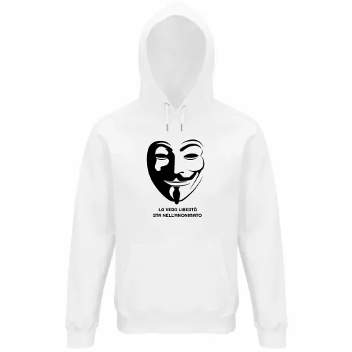 Felpa Organica Unisex Cappuccio